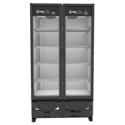 Criotec CFX-24 2P Refrigerador Doble Puerta De Cristal