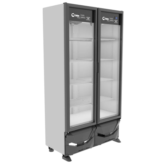 Criotec CFX-24 2P Refrigerador Doble Puerta De Cristal