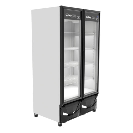 Criotec CFX-37 2P Refrigerador Doble Puerta De Cristal